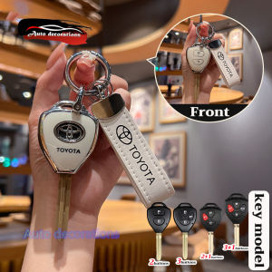 รถยนต์ TOYOTA Yaris เคสกุญแจรถยนต์ Toyota/Fortuner/Vitz/Vigo/Vios/Hilux/Altis/Camry/Prado พวงกุญแจสีเงินสำหรับ Toyota เคสกุญแจสมาร์ทรถยนต์เคสกุญแจรถยนต์รถยนต์ Toyota Yaris /Fortune/vita/vigo/hilux/altis/ เคสกุญแจสมาร์ทรถยนต์พวงกุญแจสีเงิน Camry/Prado สำหร