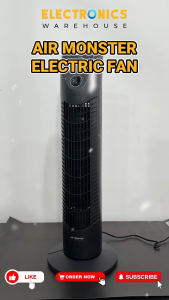 Air Monster 15830 30 Inches (76cm) Tower Fan Oscillating with 3 Speed Settings