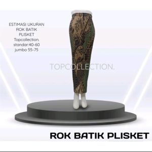 (RAEDY STOK) Terbaru!!! Rok Plisket Batik // Rok Plisket Body Vit // Bawahan Rok Plisket Modern