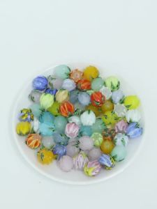 2/4pcs Handmade Lampwork Glass Tulip Flower Beads Fashion Charm Glass Bead For Jewelry Making DIY Bracelet Earring Accessories