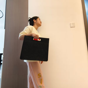 Large Capacity Felt Handbag Simple Briefcase Laptop Bag for Men And Women Going to Work Document Bag Outing Commuting