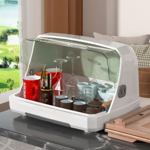 Giá Đựng Cốc Trà Giá Đựng Cốc Để Bàn Giá Đựng Cốc Nước Gia Dụng Có Nắp Hộp Đựng Bộ Đồ Trà Chống Bụi Ấm Trà