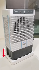 Meier พัดลมแอร์ ขนาดความจุ 140 ลิตร รับประกัน 2 ปี มีล้อ แผ่นกรองอากาศ เหมาะสำหรับโรงงาน/โกดัง ประหยัดไฟ พัดลมไอเย็น พัดลมไอน้ํา Air Cooler FDgrade