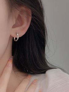 Z Miss 925 Silver Needle Mobius Ear Cuff Hoop Earrings New 2025 Trendy Circle Fresh out Fashion Jewelry Womens Accessories