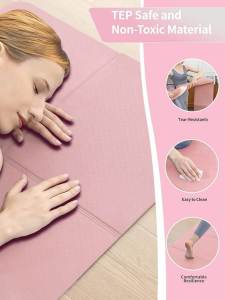 Goldstar Anti-slip Yoga Mat Foldable 4mm Thickened Yoga Matt For Workout EVA Ultra Light Indoor Fitness Exercise Foldable Gym Pilates Mat