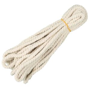 Handcrafted Three-Strand Hemp Cotton Rope Durable White Binding Rope for Air Conditioning Water Pipe DIY Sewing Crafts Materials