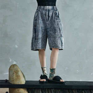 Summer New Casual Denim Trousers Loose Retro