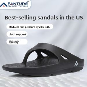 FANTURE Thick Heel Sandals Outdoor Sports Recovery Mens Womens Arch Support Slip-On Shoes Anti-Slip EVA Material Summer Sandals