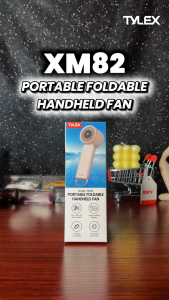 TYLEX XM82 Portable Foldable Handheld Fan 1200mAh Battery 100 Gear Wind Speed Mini Fan