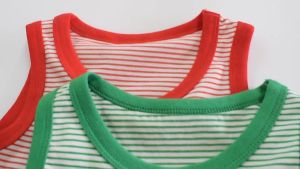 2023 Summer Children Vests for Boy Kids Girls Striped Tank Tops Undershirts Comfortable and Breathable Clothing