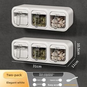 MEIZHUFU | Multicompartment Condiment Storage Organizer