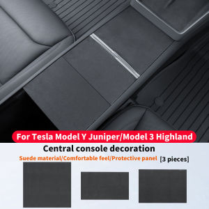 For Tesla Model Y Juniper/Model 3 Highland central control water cup panel decoration scratch resistant protective film. 3 ps