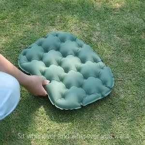 Portable Foldable Inflatable Camping Seat Pad for Travel Camping Hiking Concerts Moisture-proof Mat