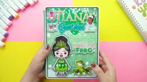 Toca Life worldquiet book paper doll house Toca bocapris ESSS Tiana kuromi sanrio toy book DIY Cinnamoroll busy book Quiet Book doll house girls toys Melody handmade free puzzle 安静书 cartoon educational toys Paper Doll paper book sticker boo