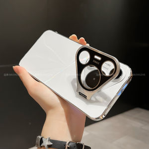 Huawei Pura70 pro Phone Case Alloy Lens Support Male Model Full Cover Protective Anti-Fall Shell Laser Engraving Creative Design