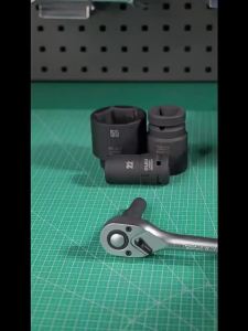 LAOA | LAOA 1 Inch Ổ Cắm Lục Giác 17-65mm Ổ Cắm Chống Va Đập Sâu Cho Cờ Lê Lực Dụng Cụ Điện Khí Nén Thép Crom-Vanadi