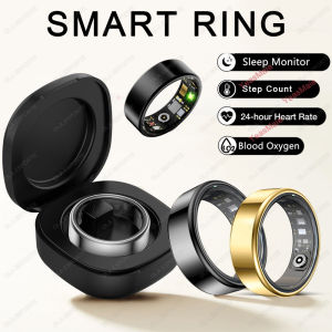 2025 New Smart Ring Men Women Heart Rate and Blood Oxygen Monitor Smartring IP68 & 5ATM Waterproof Multi-sport Mode Rings Man