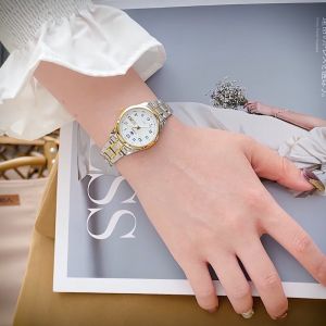 OLEVS jam tangan wanita terbaru 2024 anti air ori kekinian korea mewah elegan cewek casual digital dial tampilan kalender ganda