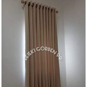 GORDEN BLACKOUT POLOS CREAM JENDELA PINTU MINIMALIS PREMIUM SMOKERING