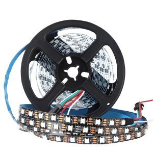 RGBIC Smart LED Strip WS2812B WS2812 5050 Individually Addressable IC 30/60/144Pixels/Leds/m Light DC5V Black IP30/67 Waterproof