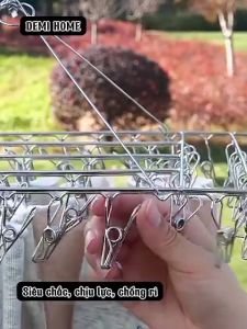 Móc Chùm Inox 304 Cao Cấp Móc Phơi Quần Áo Em Bé