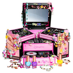 ชุดสร้อยข้อมือนำโชคแบบทำมือพร้อมกล่องเก็บเครื่องประดับใหม่ชุดทำสร้อยข้อมือของเล่นสำหรับเด็กผู้หญิงของขวัญวันเกิดวันคริสต์มาสสำหรับเด็กผู้หญิงอายุ6-12ปี2025