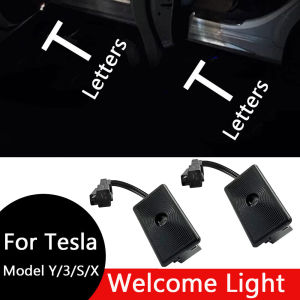 For Tesla Model 3 highland Model Y 2025 Puddle Lights Logo Welcome Light Door Lights Set Door Step Ghost Light Model Y/3/S/X
