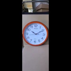 Đồng hồ treo tường tròn đẹp đơn giản cao cấp 30cm tròn - máy siêu bền - Tặng pin và móc treo