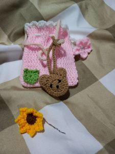 Pouch Rajut Dompet koin Dompet mini Rajut