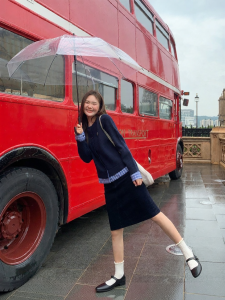 NIHAOKANONG | Áo Sweater Len Xẻ Khối Carô Dài Tay Rộng