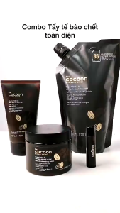 Túi Refill - Tẩy da chết cơ thể cà phê Đắk Lắk The Cocoon 600ML cho làn da mềm mại và rạng rỡ