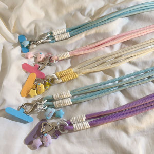 Ins Simple 3D Pendant Nylon Crossbody Long Rope Durable Portable Side Hanging Rope for Phone Case Universal Camera Accessory