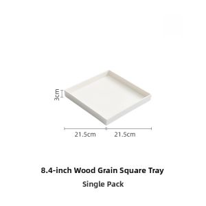 Luxurious Square Plate for Steak White Porcelain Dinnerware Set Hotel Dining Style Elegant Presentation Dish by Youge
