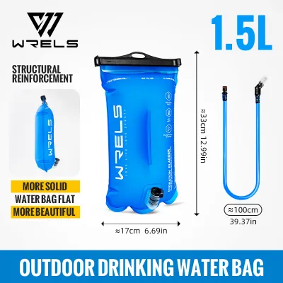 WRELS nâng cấp Túi đựng nước 1L 1.5L 2L 3L không chứa BPA mạnh hơn và chống rò rỉ # SD02