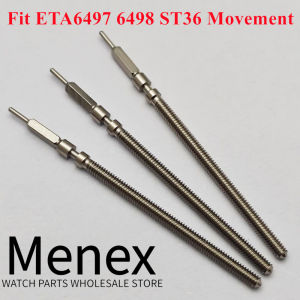 Menex Stainless Steel Watch Stem Replacement Rod Fit ETA6497 ETA6498 ST36 Hand Winding Mechanical Movement Watchmaker Repair