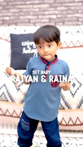 Hoofla Kids Baju Couple Set Muslim Bayi Balita Anak Perempuan Laki Laki Usia 6 Bulan Sampai 5 Tahun