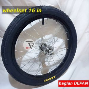 Roda sepeda 16in 16 x 1.75 kenda tinggal pasang roda sepeda 16 x 1.75 KENDA siap pakai untuk sepeda anak & dewasa dll
