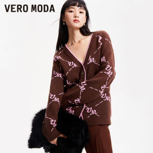 Vero Moda | Áo Cardigan Len Thêu Chữ Cổ V Rộng Cho Mùa Thu