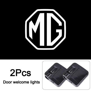 2pcs MG HD Car Door Welcome Light Led Projector Lamp For MG 4 5 6 7 Cyberster ES5 ONE MG5 Scorpio ZS HS MARVEL-R Hector MG3 EZS