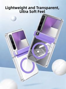 Anti-drop Transparent Soft Phone Case with Magnetic Stand