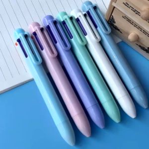 Murah Banget - Pulpen Warna Mekanik Pastel Color / 6 In 1 Warna Pulpen Multicolor / Pulpen Warna Warni / Pulpen Sekolah Multicolor