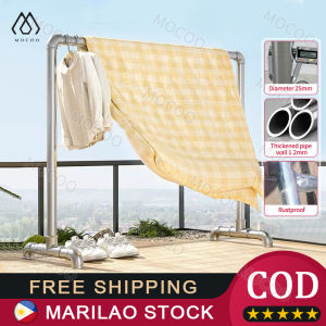 300CM Drying Rack Clothes Rack Indoor Double-Pole Rust-Proof Steel Balcony Telescopic Home Outdoor Drying Collapsible Thickened Non-Slip Foot Thickened Large-Area Drying Enhance Stability Support Large Load-Bearing