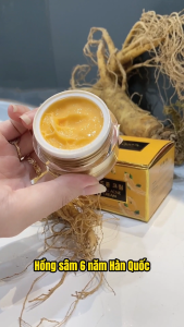 [TẶNG SERUM THÂM]Kem mụn  Hồng Sâm Queenie skin kem mụn trắng da giảm thâm liền sẹo dưỡng chất từ Sâm tươi Hàn Quốc hộp 10g - Queenie skin