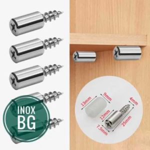 Chốt đợt cao su sắt đỡ kệ tủ gỗ di động