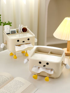 Luxurious Creative Tissue Box Holder Pen Tray Remote Control Storage Box for Living Room Home Decor Semi-Handmade Craft
