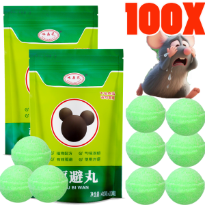 100pcs Fast Effective Pests Mice Rodent Pills / Mouse Repeller Peppermint Tablets / Mouse Repeller Balls for Home Garden