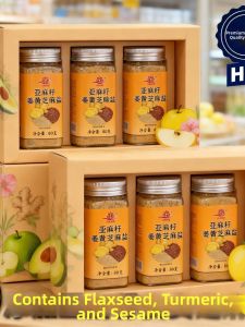 Gia Vị Hạt Lanh Curcuma Vừng Muối cho Bữa Ăn Nhẹ