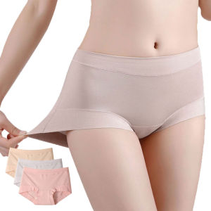 Xuderong 3Pcs Ladies Knickers Middle Rise Womens Cotton Underwear Breathable Briefs Female Panties M-XXL