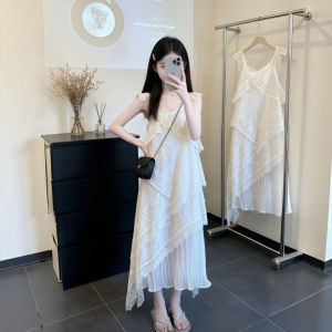 SHANGLEXIONG | Đầm Mùa Hè Thời Trang Màu Trắng