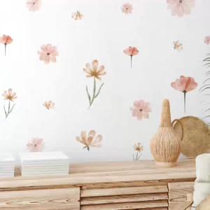 Sticker Decal Dán Tường Mẫu Hoa Nhí 2 Có Keo Sẵn - Trang Trí Cửa Kính - Decor Quán Cafe - Phòng Ngủ